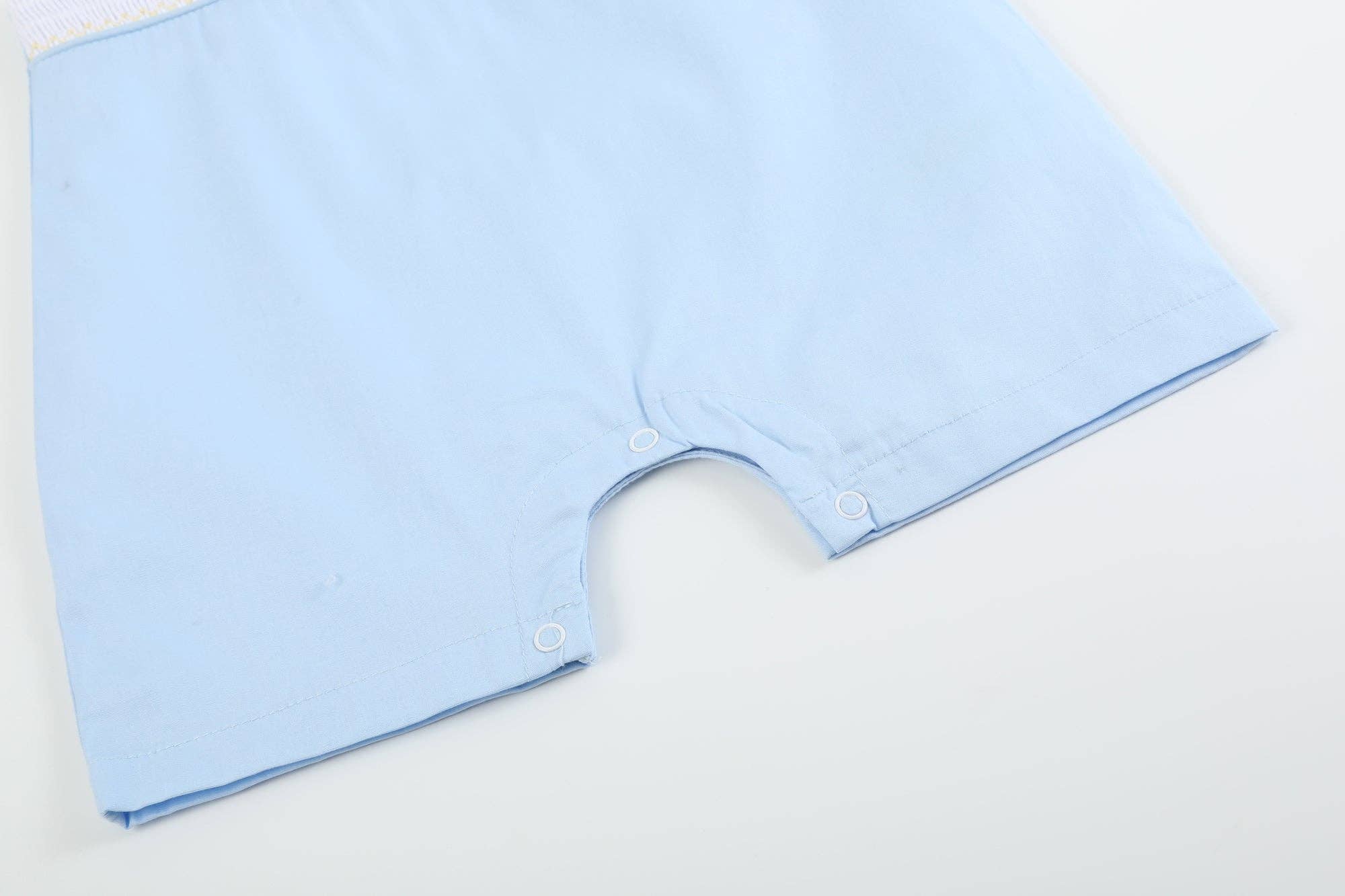 Light Blue Easter Smocked Shortalls - Premium Baby & Toddler Outfits from Lil Cactus - Just $38.95! Shop now at Pat's Monograms