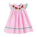 Pink Stripe Watermelon Smocked Bishop Dress - Premium Baby & Toddler Dresses from Lil Cactus - Just $38.95! Shop now at Pat's Monograms