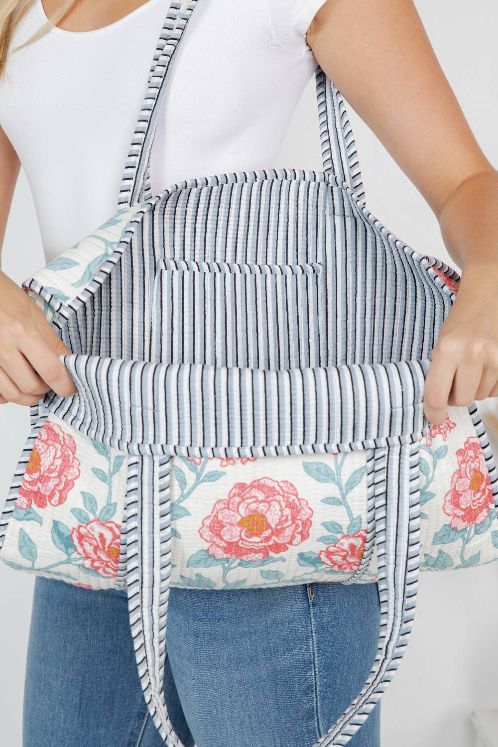 Quilted Tote Bag - Premium Bags and Totes from LA Soul - Just $32.95! Shop now at Pat's Monograms