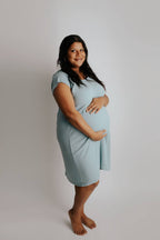 Blue Bird Maternity Mommy Labor and Delivery/ Nursing Gown - Premium Maternity Clothing from Three Little Tots - Just $36.95! Shop now at Pat's Monograms