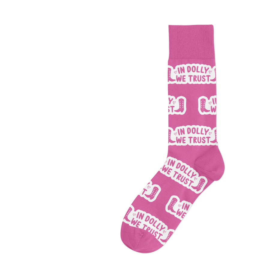 In Dolly We Trust Socks - Premium socks from Barrel Down South - Just $11.95! Shop now at Pat's Monograms