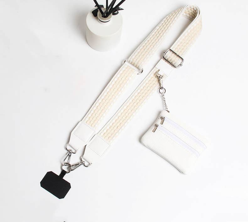 HANDBAG STRAP WITH ZIPPER POUCH PHONE HOLDER WRISTBAND - Premium Accessories from DESHENG ENTERPRISE - Just $19.95! Shop now at Pat's Monograms