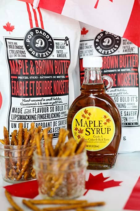 Pop Daddy – Maple & Brown Butter Seasoned Pretzels 7.5oz - Premium gourmet Foods from Pop Daddy Snacks - Just $5.95! Shop now at Pat's Monograms