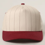 Two-Tone Pinstripe Canvas Trucker Hat - Premium  from Fashion City - Just $15! Shop now at Pat's Monograms