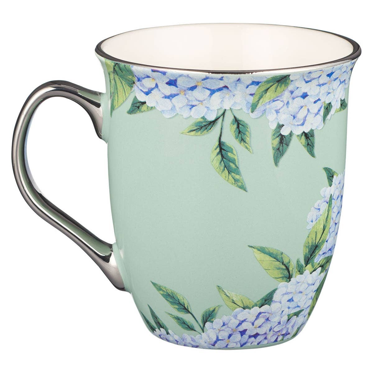 Mug Mint/Cream Hydrangea Helping Me Grow - Premium Christian Gift Items from Christian Art Gifts - Just $10.95! Shop now at Pat's Monograms