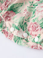 Vintage Rose Baby Girls Romper - Premium Baby & Toddler Outfits from Rylee Faith Designs - Just $32.95! Shop now at Pat's Monograms