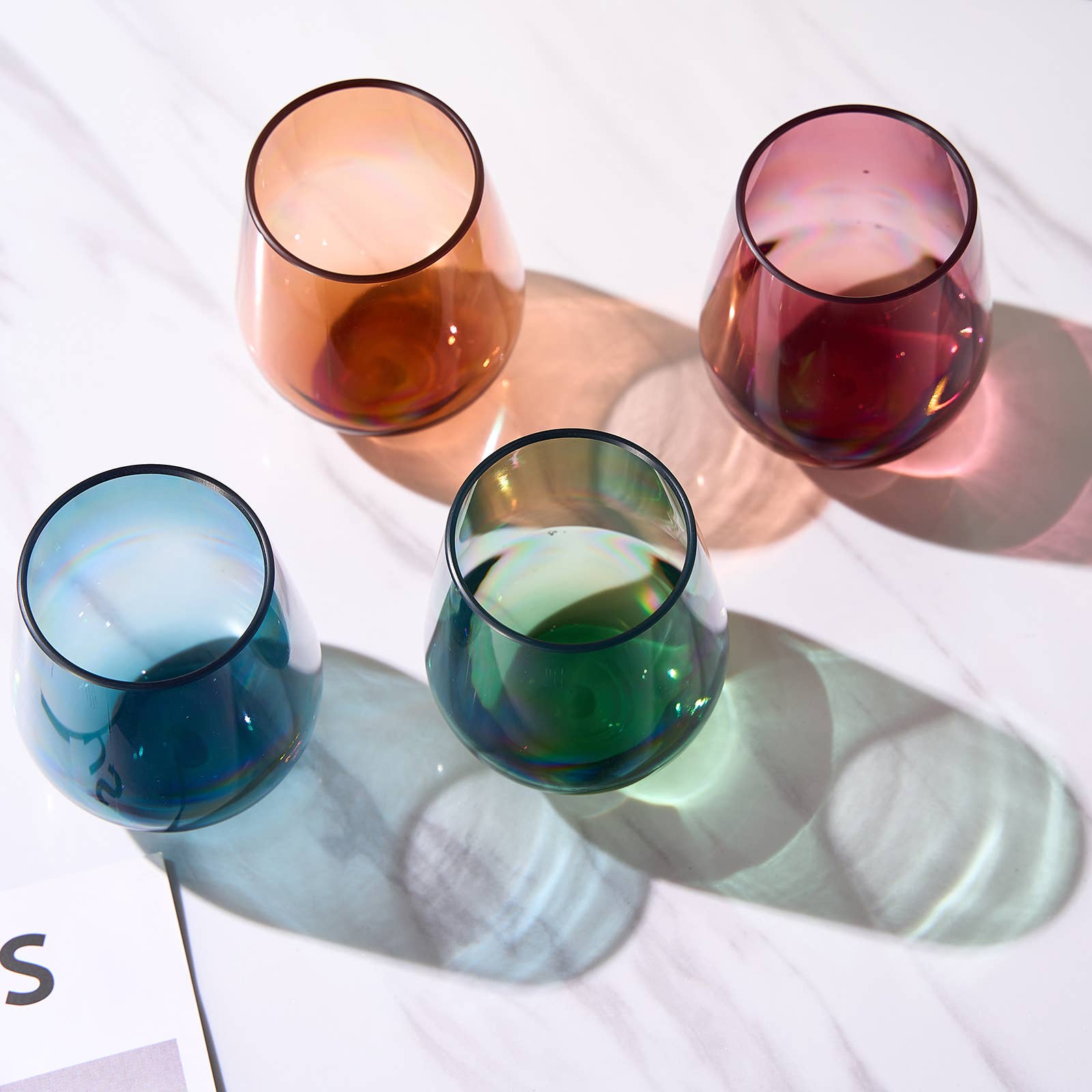 Shatterproof Tritan Stemless Wine Glasses, Set of 4 - Premium  from The Wine Savant / Khen Glassware - Just $26.95! Shop now at Pat's Monograms