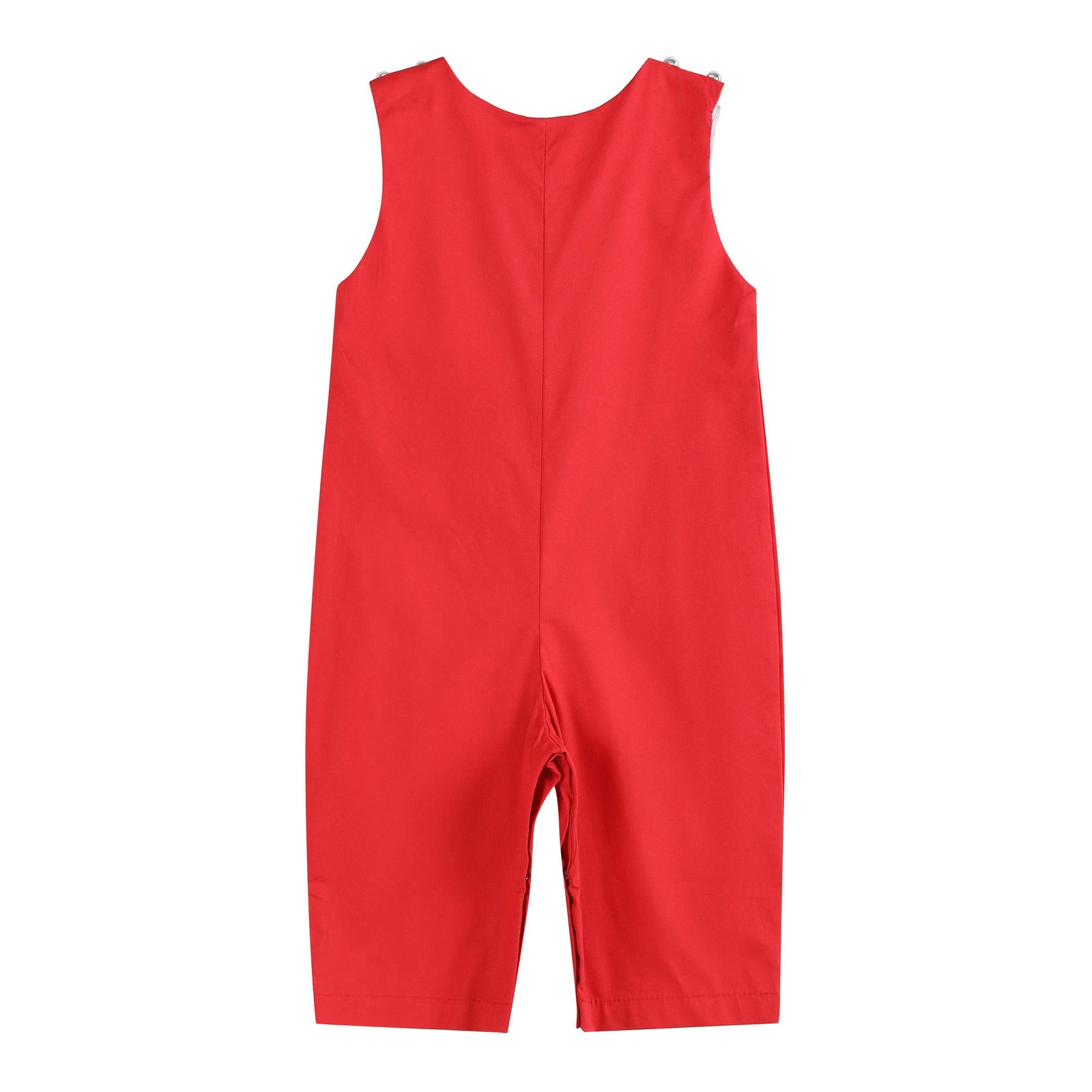 Red Santa Smocked Overalls - Premium Baby & Toddler Outfits from Lil Cactus - Just $36.95! Shop now at Pat's Monograms
