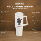 40oz Labradoodle Tumbler - 3D Printed - Vacuum Insulated - Premium Tumblers from E&S Pets - Just $36.95! Shop now at Pat's Monograms