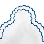 Double Scallop Embroidered Percale Euro Sham Pair - Premium Home Textiles from Mélange Home - Just $48.95! Shop now at Pat's Monograms