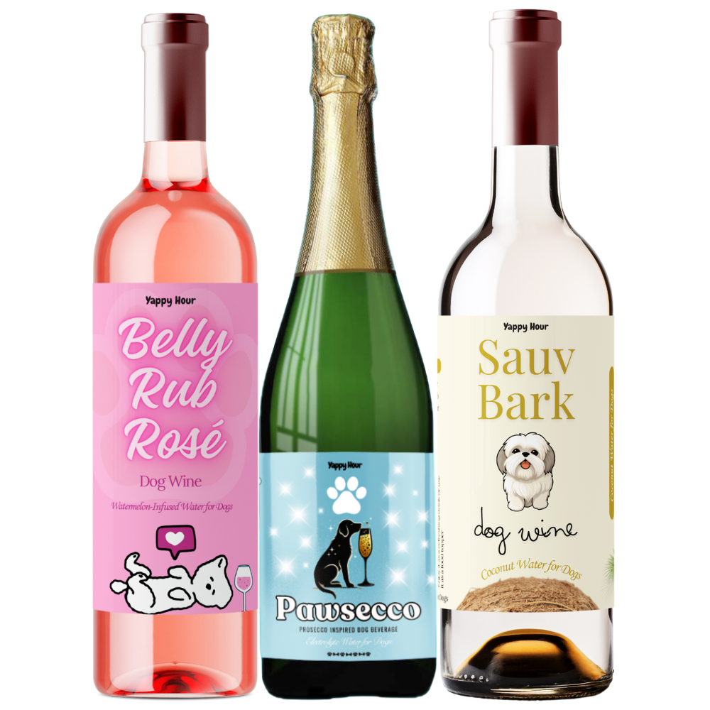 Dog Wine Bundle | Rose, Sauv, Pawsecco — Yappy Hour pet lovers