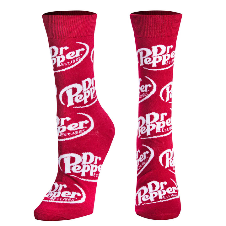 Dr Pepper - Mens Crew Folded - Crazy Socks - Premium socks from Crazy Socks - Just $7.50! Shop now at Pat's Monograms