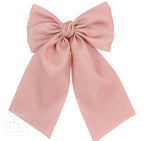 Matte Satin Longtail Hair Bow with Euro Knot - Premium Hairbows from Beyond Creations, LLC - Just $19.95! Shop now at Pat's Monograms