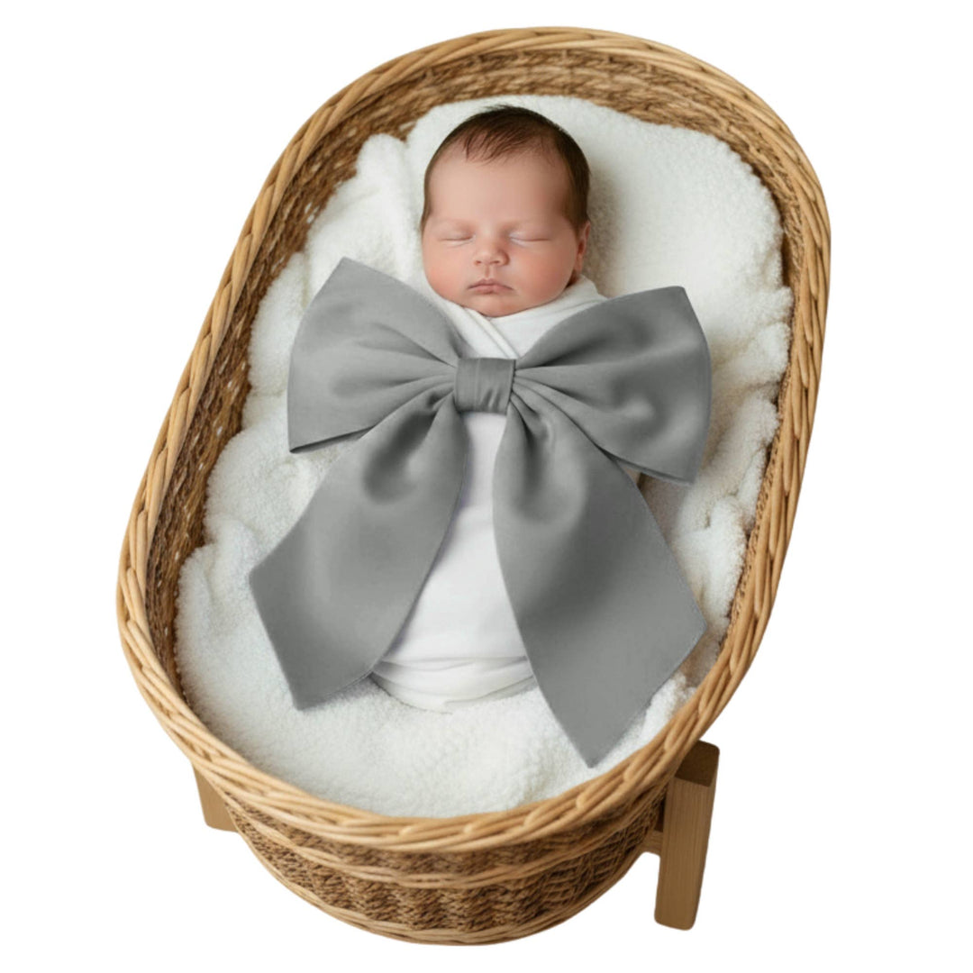 Newborn Swaddle Sash-Cotton Maternity Sash with Big Bowknot - Premium Baby Accessories from Morxy LLC - Just $24.95! Shop now at Pat's Monograms