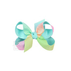 LAYERED RAINBOW BOW ON CLIP - Premium Hair Bows from Beyond Creations, LLC - Just $13.95! Shop now at Pat's Monograms