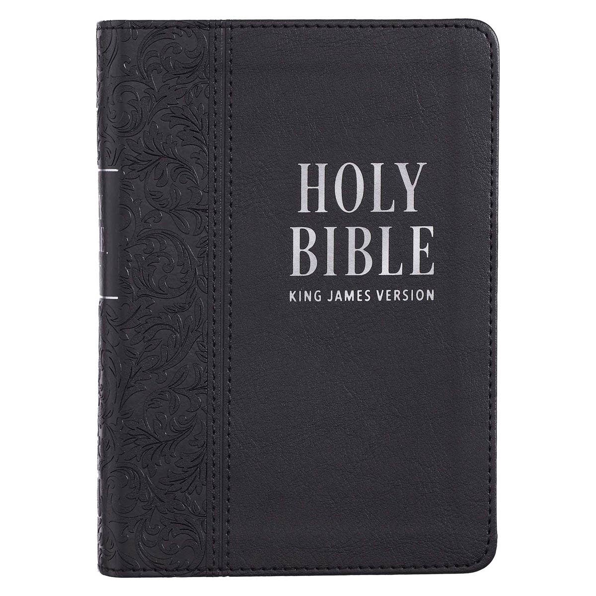 KJV Bible Compact LP Faux Leather, Black - Premium Bible from Christian Art Gifts - Just $24.99! Shop now at Pat's Monograms