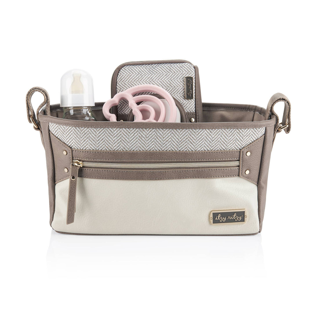 Vanilla Latte Travel Stroller Caddy - Premium Baby Accessories from Itzy Ritzy - Just $34.99! Shop now at Pat's Monograms