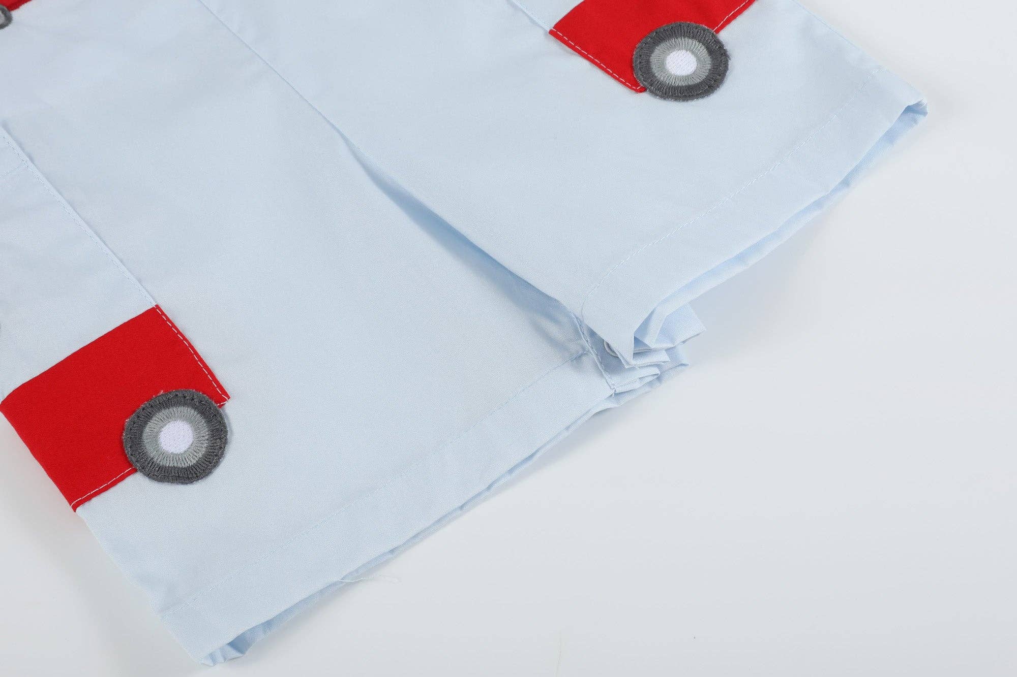 Light Blue Barnyard Pocket Shortalls - Premium Baby & Toddler Outfits from Lil Cactus - Just $35! Shop now at Pat's Monograms