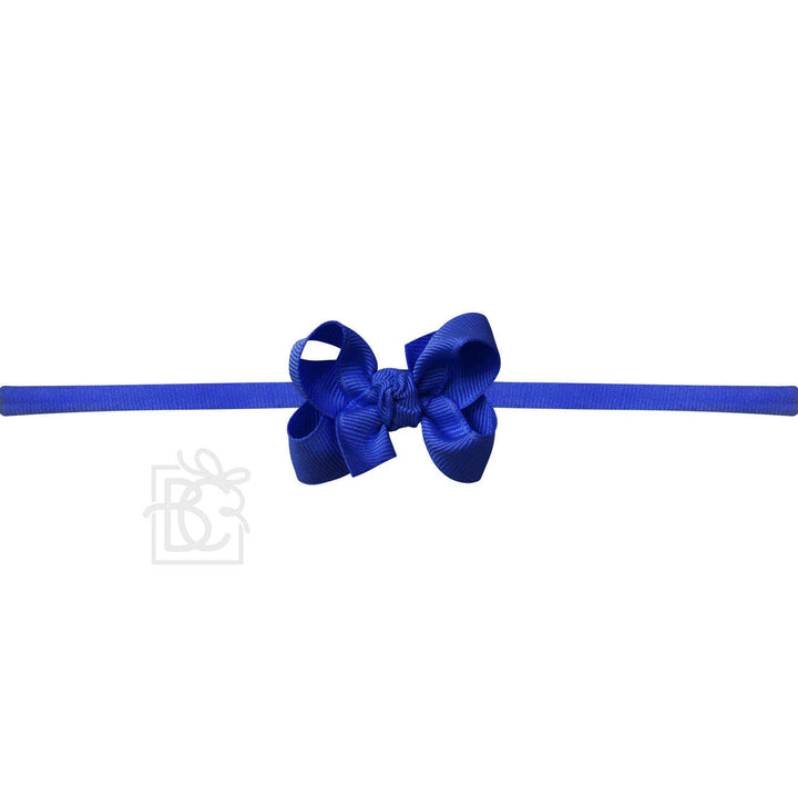 1/4" PANTYHOSE HEADBAND W/SIGNATURE GROSGRAIN BOW - Premium Baby Accessories from Beyond Creations, LLC - Just $10.95! Shop now at Pat's Monograms