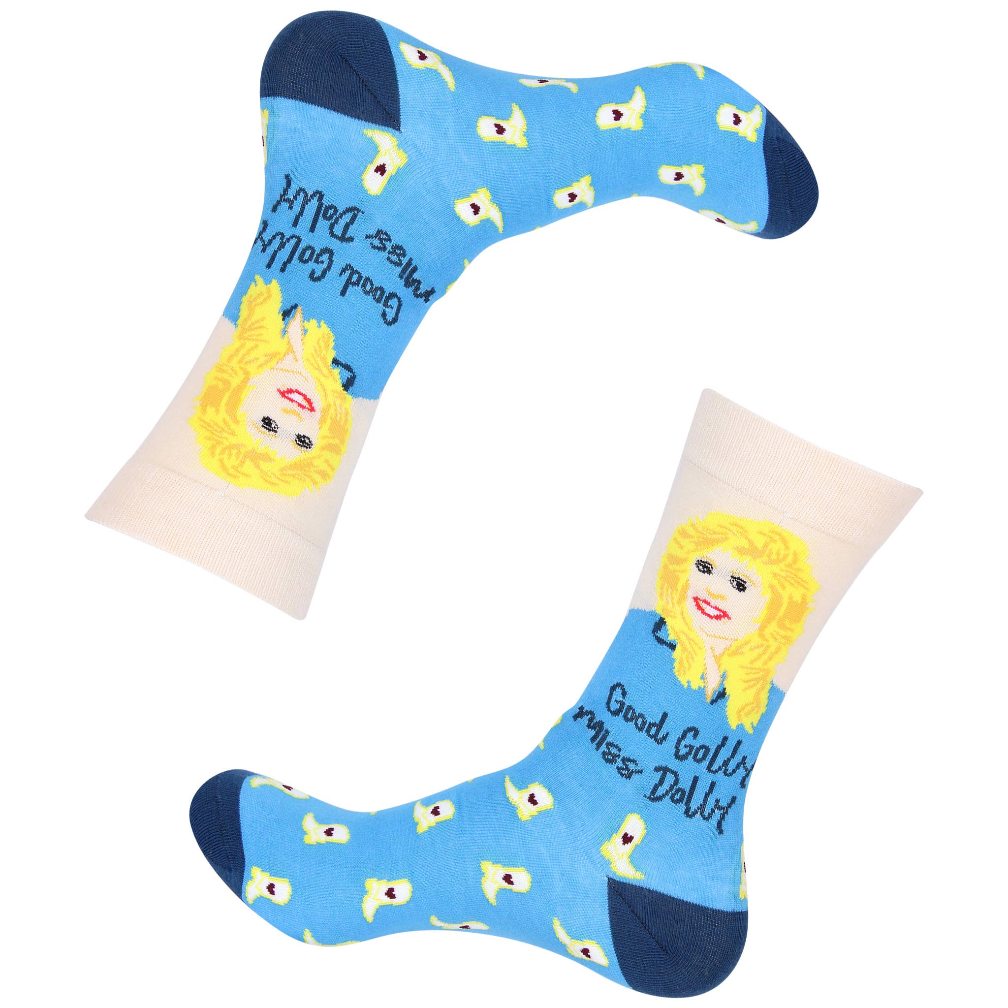 Good Golly Miss Dolly Dolly Parton Inspired Socks - Premium socks from Barrel Down South - Just $11.95! Shop now at Pat's Monograms