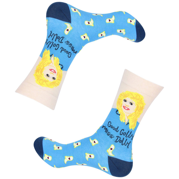 Good Golly Miss Dolly Dolly Parton Inspired Socks - Premium socks from Barrel Down South - Just $11.95! Shop now at Pat's Monograms