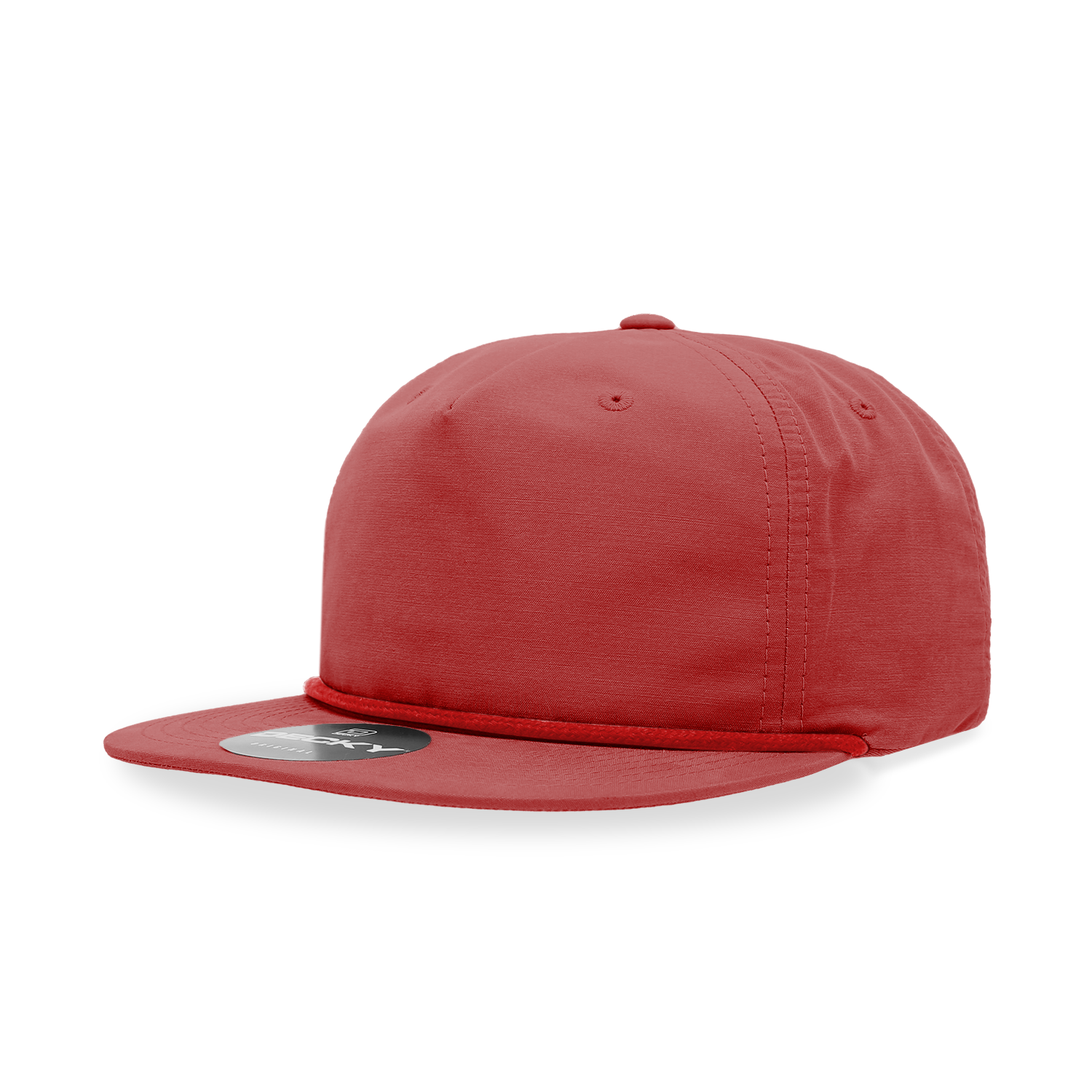 Decky 6032 Classic Rope Cap, 5 Panel Flat Bill Hat, Snapback - Premium Caps from The Park Wholesale - Just $14.95! Shop now at Pat's Monograms