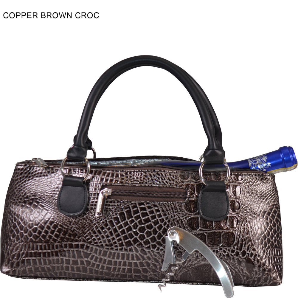 Wine Clutch | Wine Purse Croc Design - Premium Accessories from Primeware Inc. - Just $29.95! Shop now at Pat's Monograms