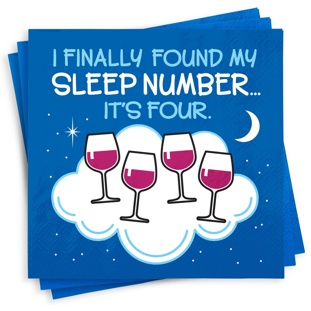 Sleep Number Napkins - Premium party supplies from Chris’s Stuff Inc. - Just $4.25! Shop now at Pat's Monograms