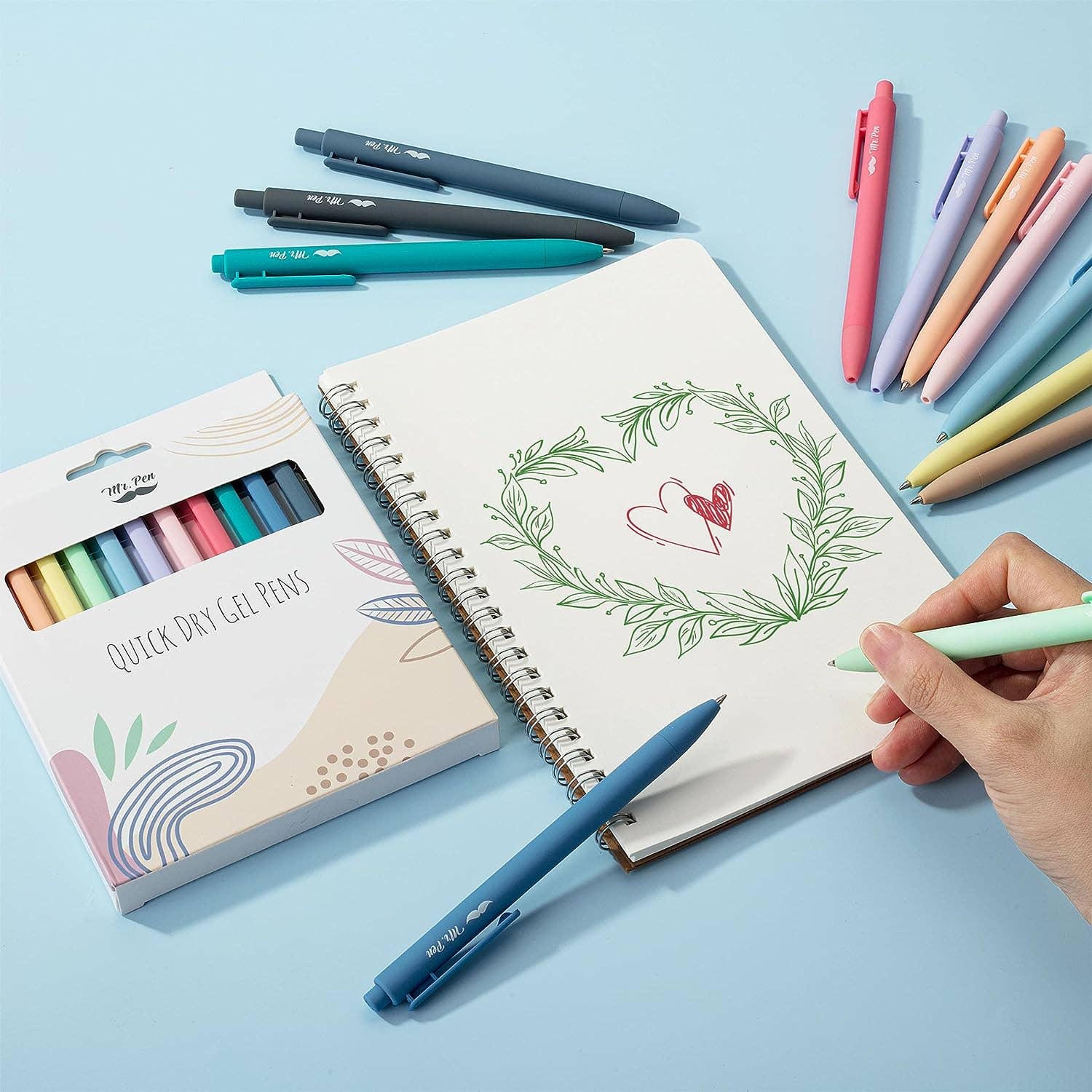 Mr. Pen 12-Pack Fast Dry Retractable Gel Pens - Premium Pens from Mr. Pen - Just $11.95! Shop now at Pat's Monograms