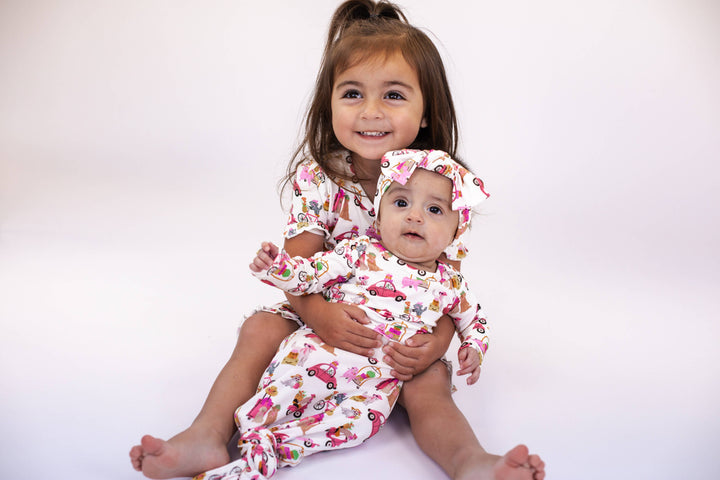 Puppy Chic Knotted Infant Gown - Premium Baby Sleepwear from Goosies - Just $29.95! Shop now at Pat's Monograms