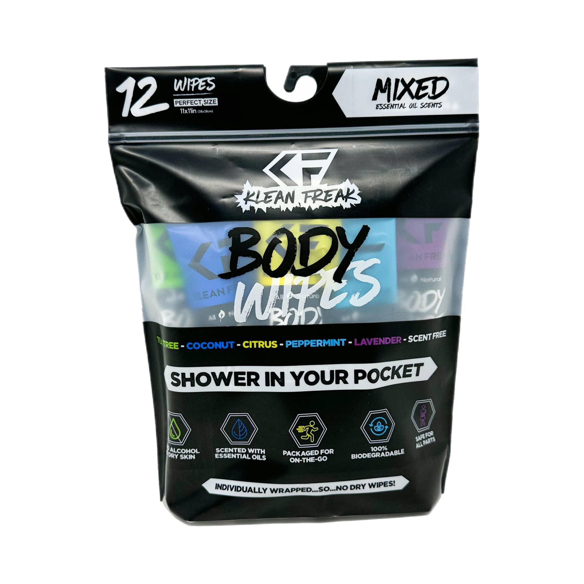 Mixed - 2 of Each Scent - Premium Body Wipe from Klean Freak - Just $15! Shop now at Pat's Monograms
