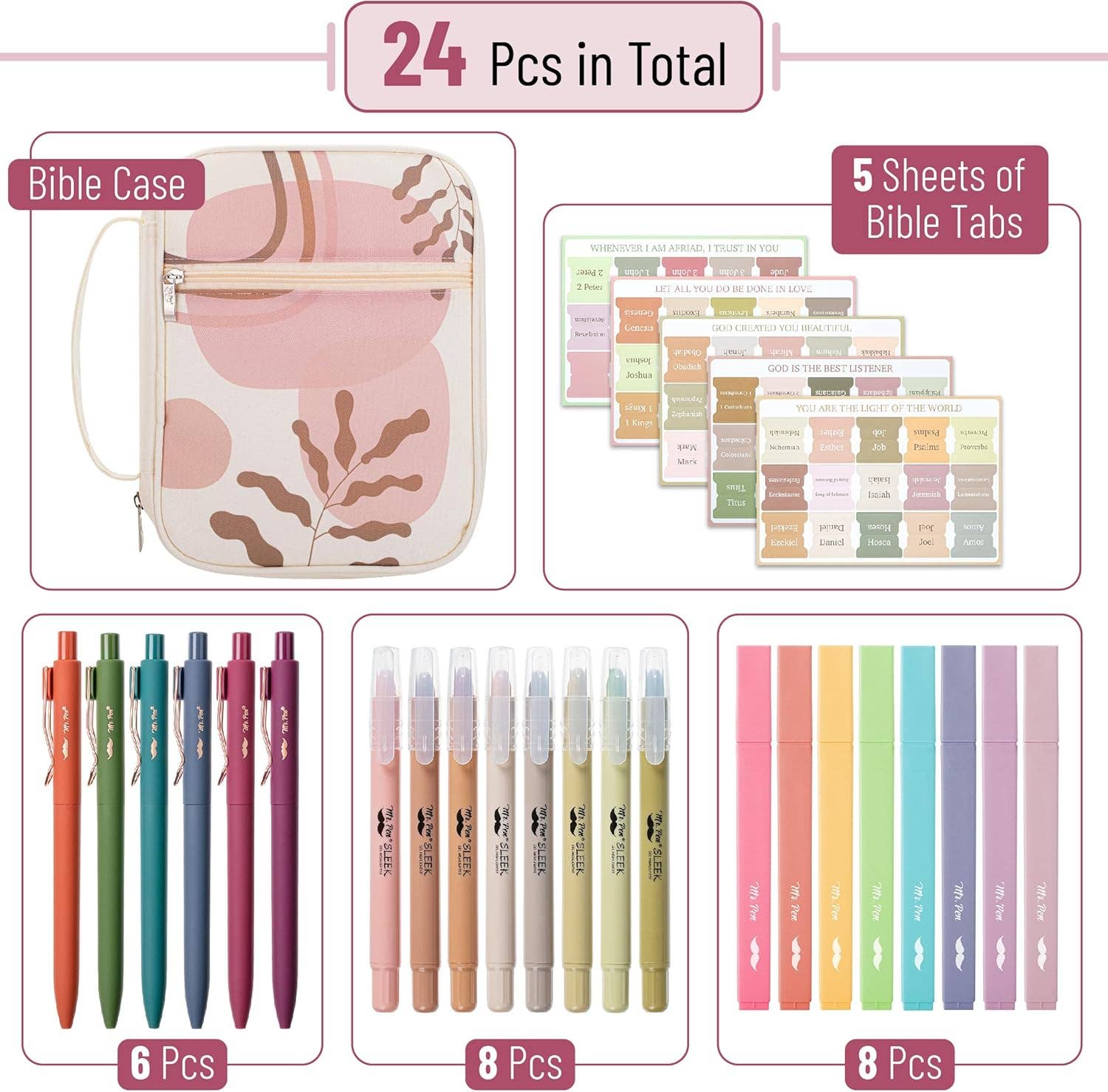 Mr. Pen 24 PCS Bible Journaling Kit - Premium Bible Study from Mr. Pen - Just $34.95! Shop now at Pat's Monograms