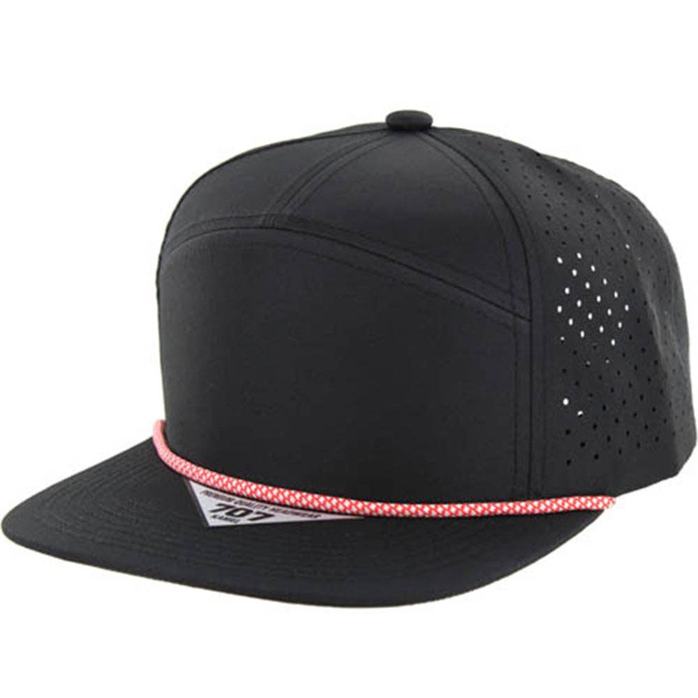 BLANK 7 PANEL HYDRO WITH ROPE SNAPBACK CAP - Premium hat from Zion Brand - Just $14! Shop now at Pat's Monograms