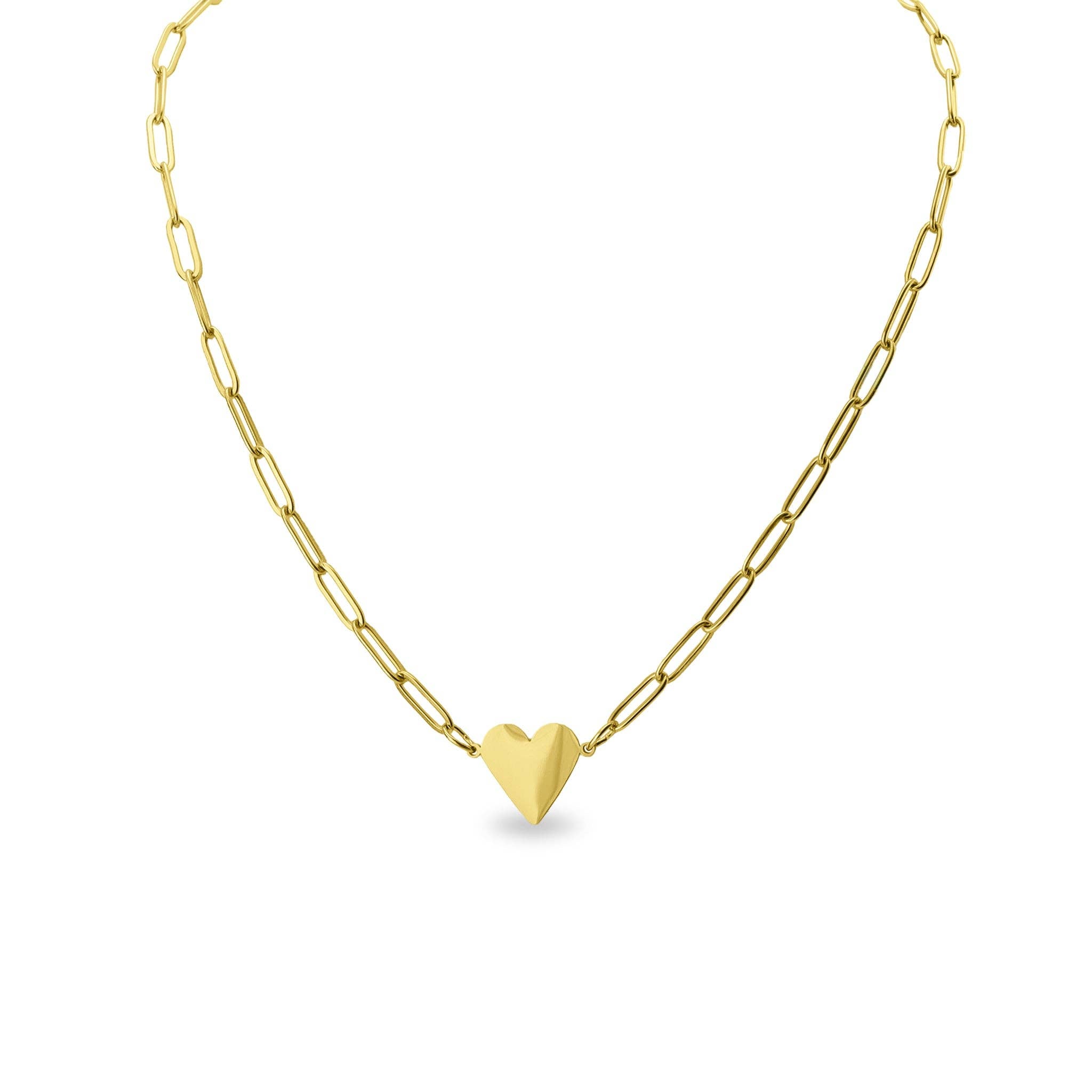Paperclip Heart Necklace - Premium  from WJW - Just $29.95! Shop now at Pat's Monograms