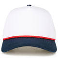 C.C Two Tone Plain with Rope Point Trucker Hat - Premium hat from Hana - Just $14.95! Shop now at Pat's Monograms