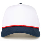 C.C Two Tone Plain with Rope Point Trucker Hat - Premium hat from Hana - Just $14.95! Shop now at Pat's Monograms