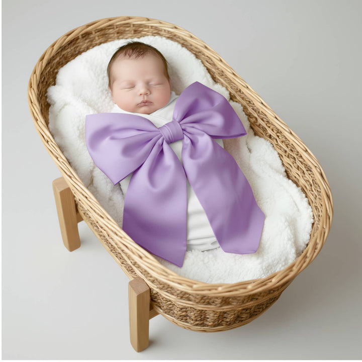 Newborn Swaddle Sash-Cotton Maternity Sash with Big Bowknot - Premium Baby Accessories from Morxy LLC - Just $24.95! Shop now at Pat's Monograms