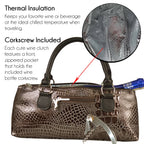 Wine Clutch | Wine Purse Croc Design - Premium Accessories from Primeware Inc. - Just $29.95! Shop now at Pat's Monograms
