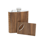 6 oz. Wooden Hip Flask & Matching Credit Card Bottle Opener - Premium Flask from WUDN Handcrafted - Just $35.95! Shop now at Pat's Monograms
