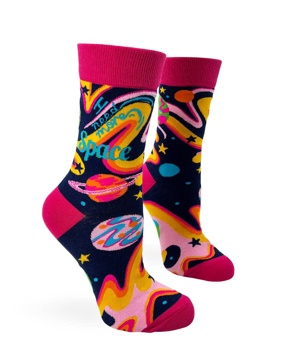 I Need More Space Women's Crew Socks - Premium socks from Fabdaz - Just $12.95! Shop now at Pat's Monograms