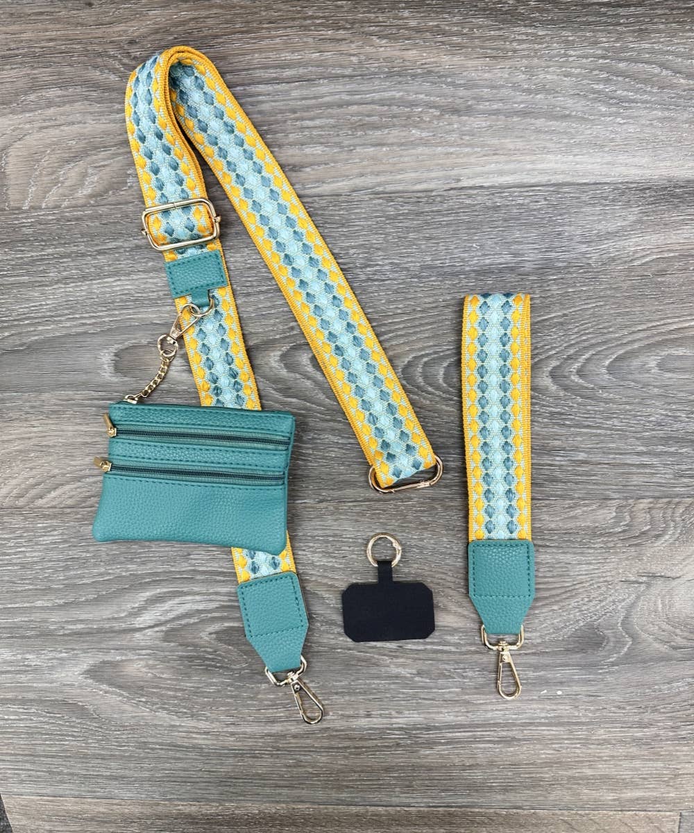 HANDBAG STRAP WITH ZIPPER POUCH PHONE HOLDER WRISTBAND - Premium Accessories from DESHENG ENTERPRISE - Just $19.95! Shop now at Pat's Monograms