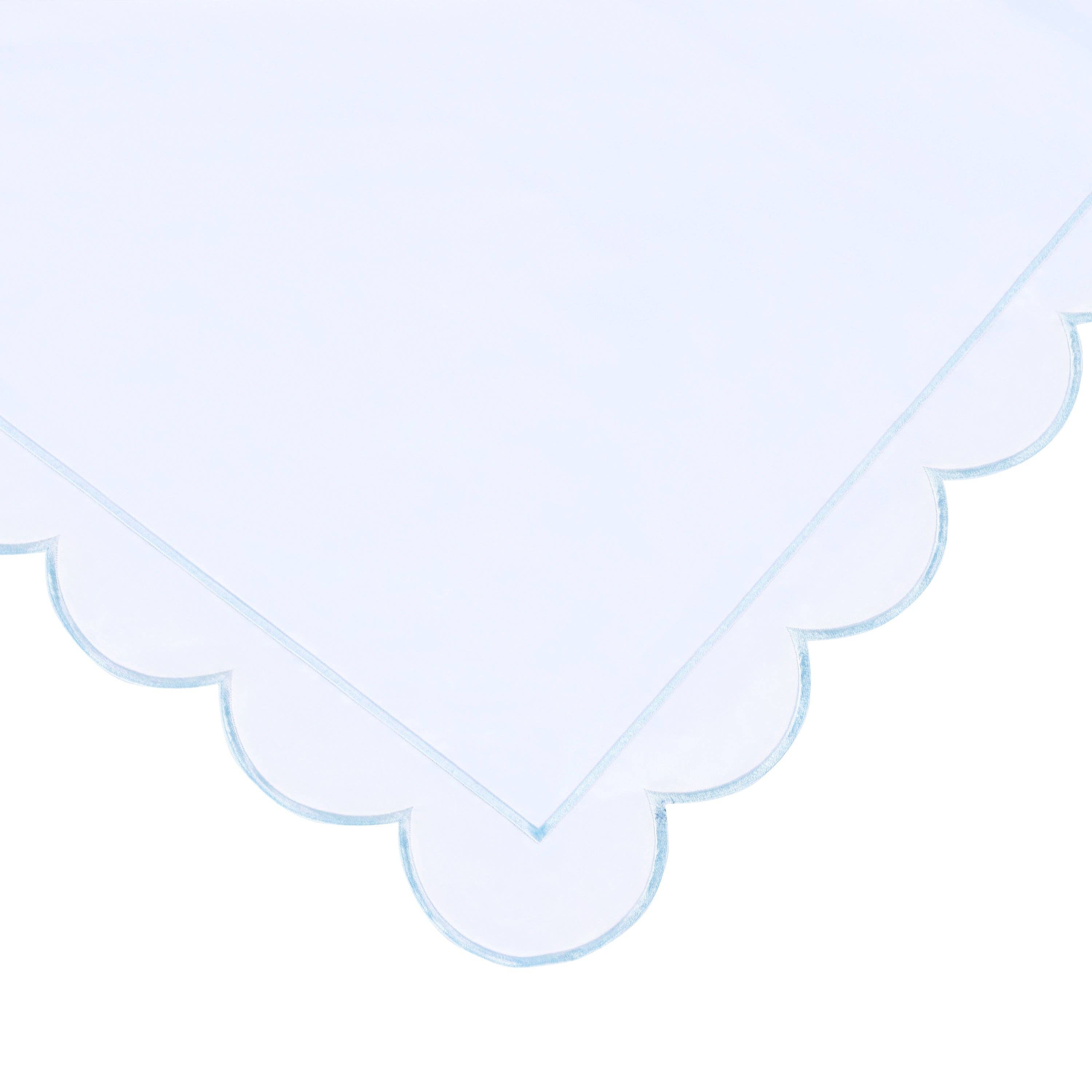 Scallop Frame Embroidered Cotton Percale Euro Sham - Premium Home Textiles from Mélange Home - Just $48.95! Shop now at Pat's Monograms