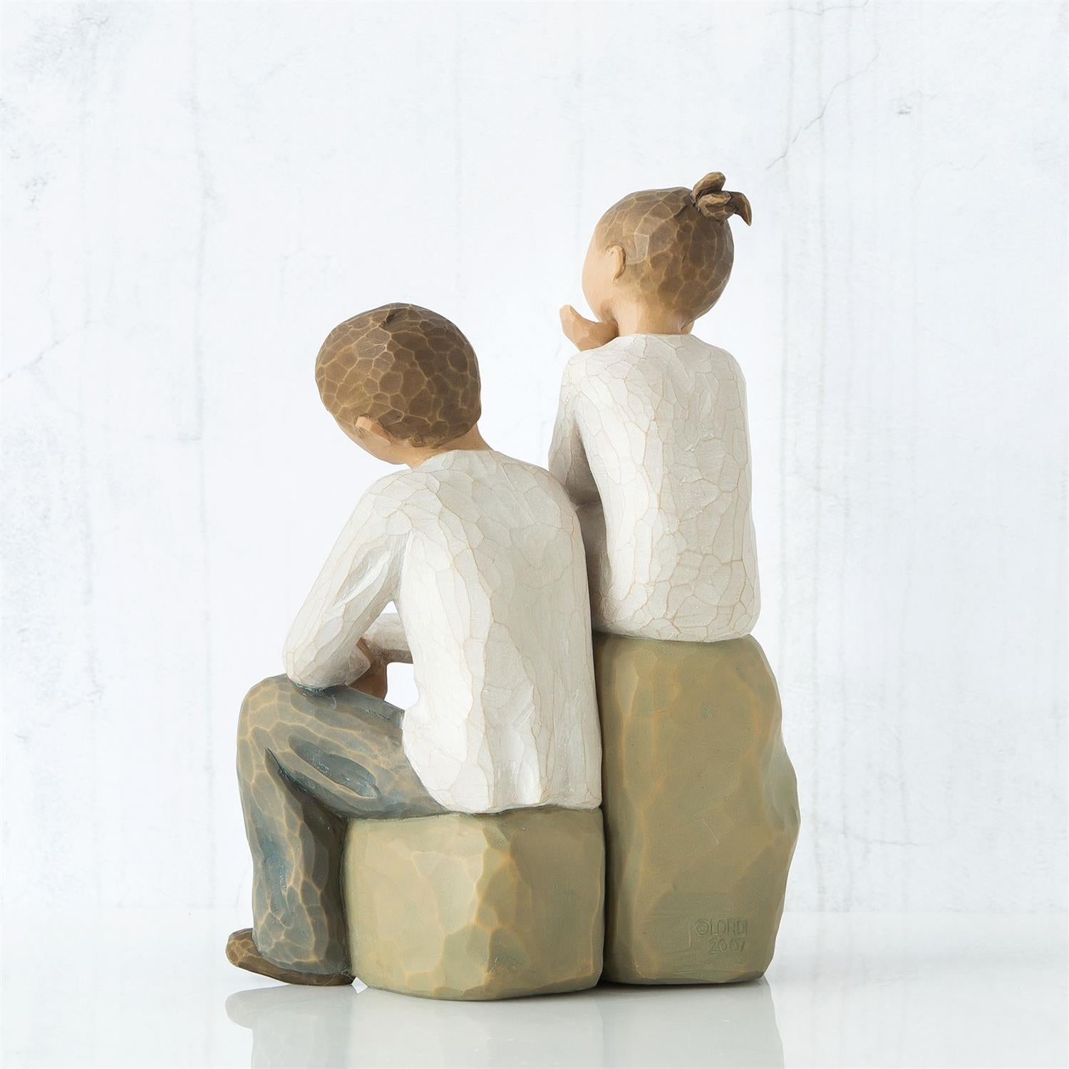 Brother and Sister - Premium Figurines from Willow Tree - Just $54.95! Shop now at Pat's Monograms