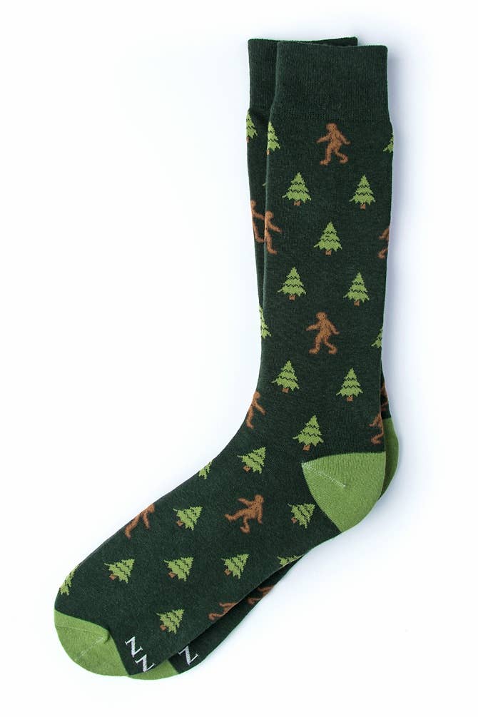 Gone Sasquatchin' Sock - Premium Socks from Alynn - Just $14.95! Shop now at Pat's Monograms