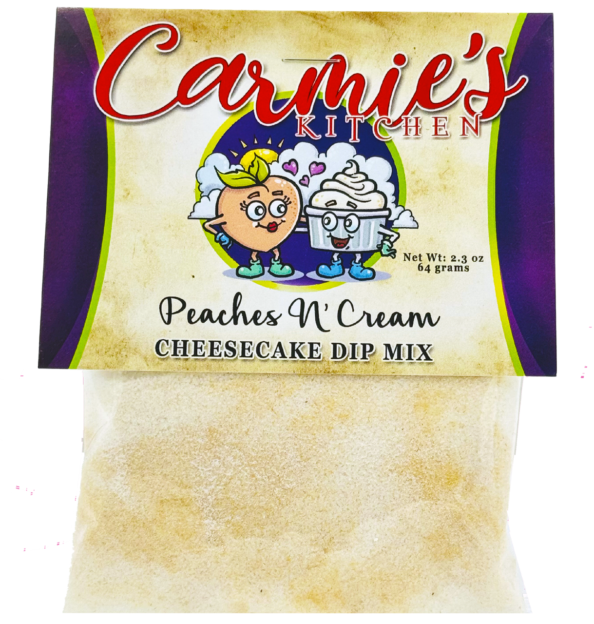 Peaches N' Cream Cheesecake Mix - Premium Gourmet Foods from Carmie's Kitchen - Just $5! Shop now at Pat's Monograms