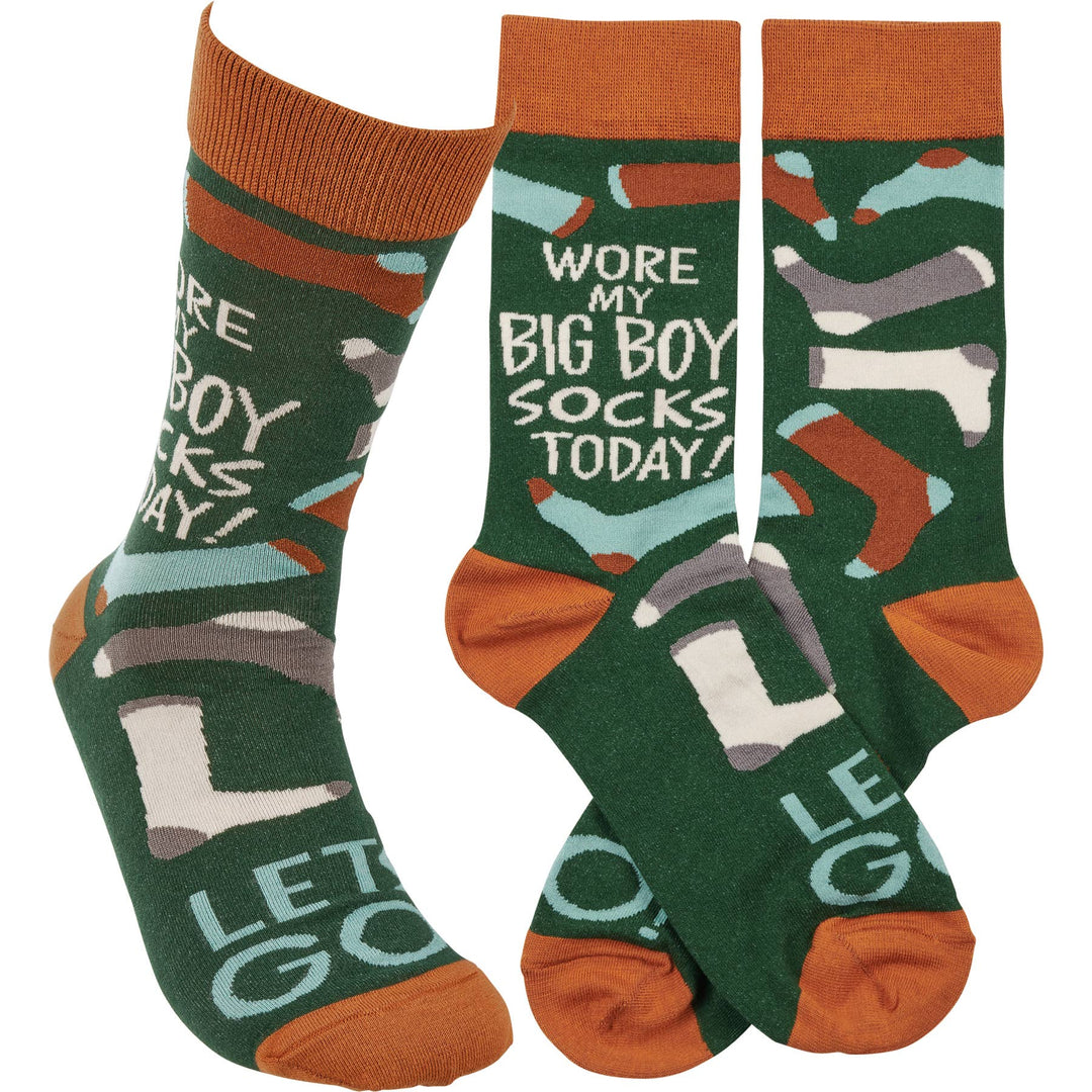 Wore My Big Boy Socks Today Socks - Premium socks from Primitives by Kathy - Just $9.95! Shop now at Pat's Monograms