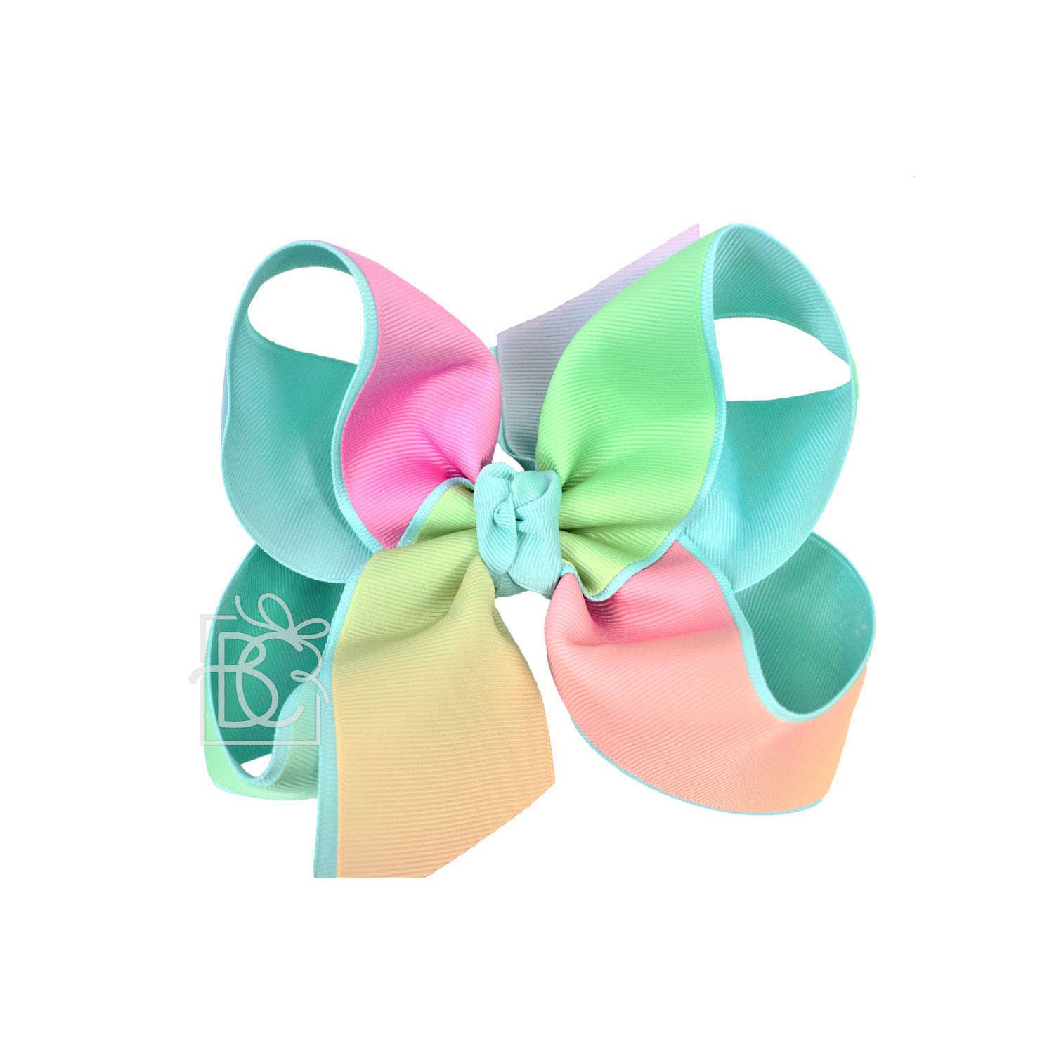 LAYERED RAINBOW BOW ON CLIP - Premium Hair Bows from Beyond Creations, LLC - Just $13.95! Shop now at Pat's Monograms