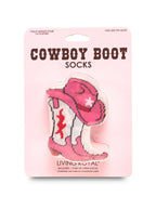 3D Packaged Crew Socks - Western Cowgirl - Pink - Premium Socks from Living Royal - Just $9.95! Shop now at Pat's Monograms