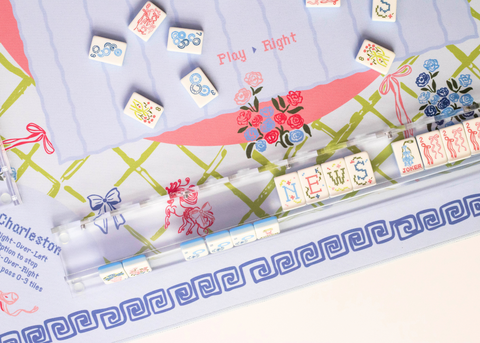 Lattice Mahjong Playing Mat - Premium mahjong from Miss Mahjong - Just $70! Shop now at Pat's Monograms