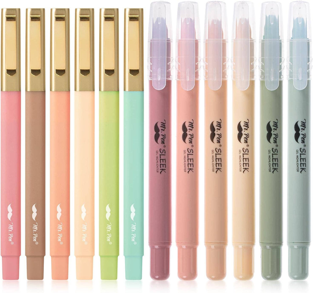Mr. Pen Gel Highlighters & Pens - 12 Pack No Bleed - Premium  from Mr. Pen - Just $7.95! Shop now at Pat's Monograms